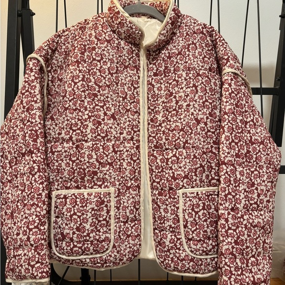 Floral Quilted Jacket - Cozy&Cute! - Picture 3 of 4